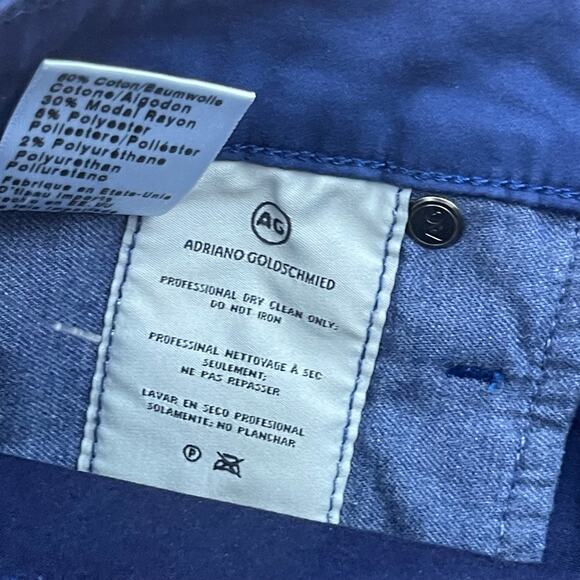 AG Womens Farrah Skinny Fit Jeans Blue Leather Size 25 - Picture 8 of 9